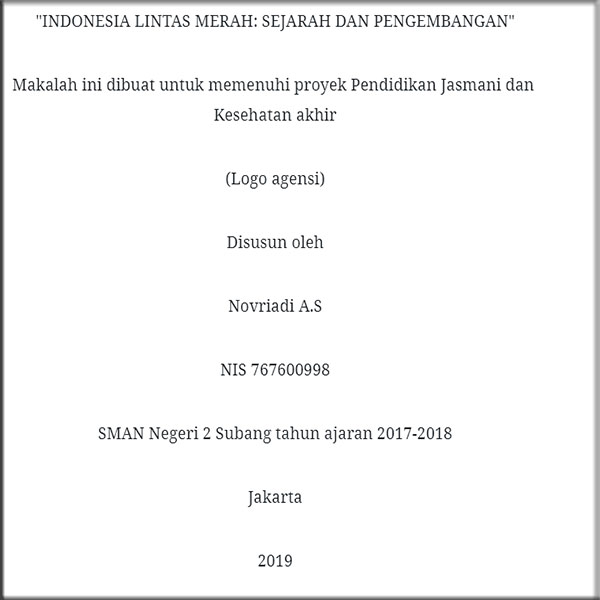 contoh cover makalah