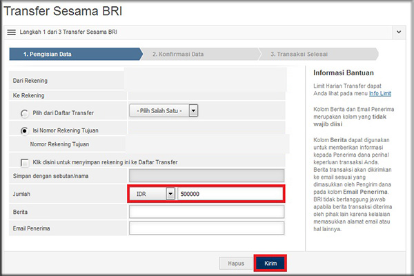 Manfaat Internet banking BRI