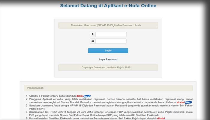 Aplikasi E-Faktur Pajak