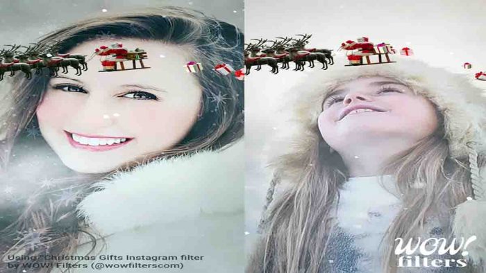 Christmas filter instagram