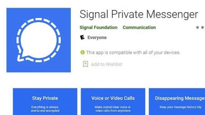 aplikasi signal
