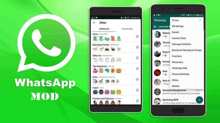 Aplikasi whatsapp MOD