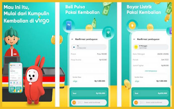 Aplikasi Virgo Sebagai Solusi Memanfaatkan Uang Kembalian